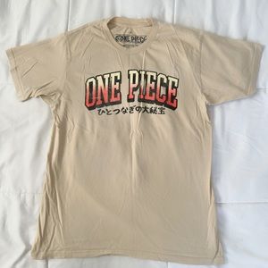 One Piece Vintage Tshirt - Beige